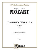 Concerto No. 23 in A Major, K. 488 piano sheet music cover Thumbnail